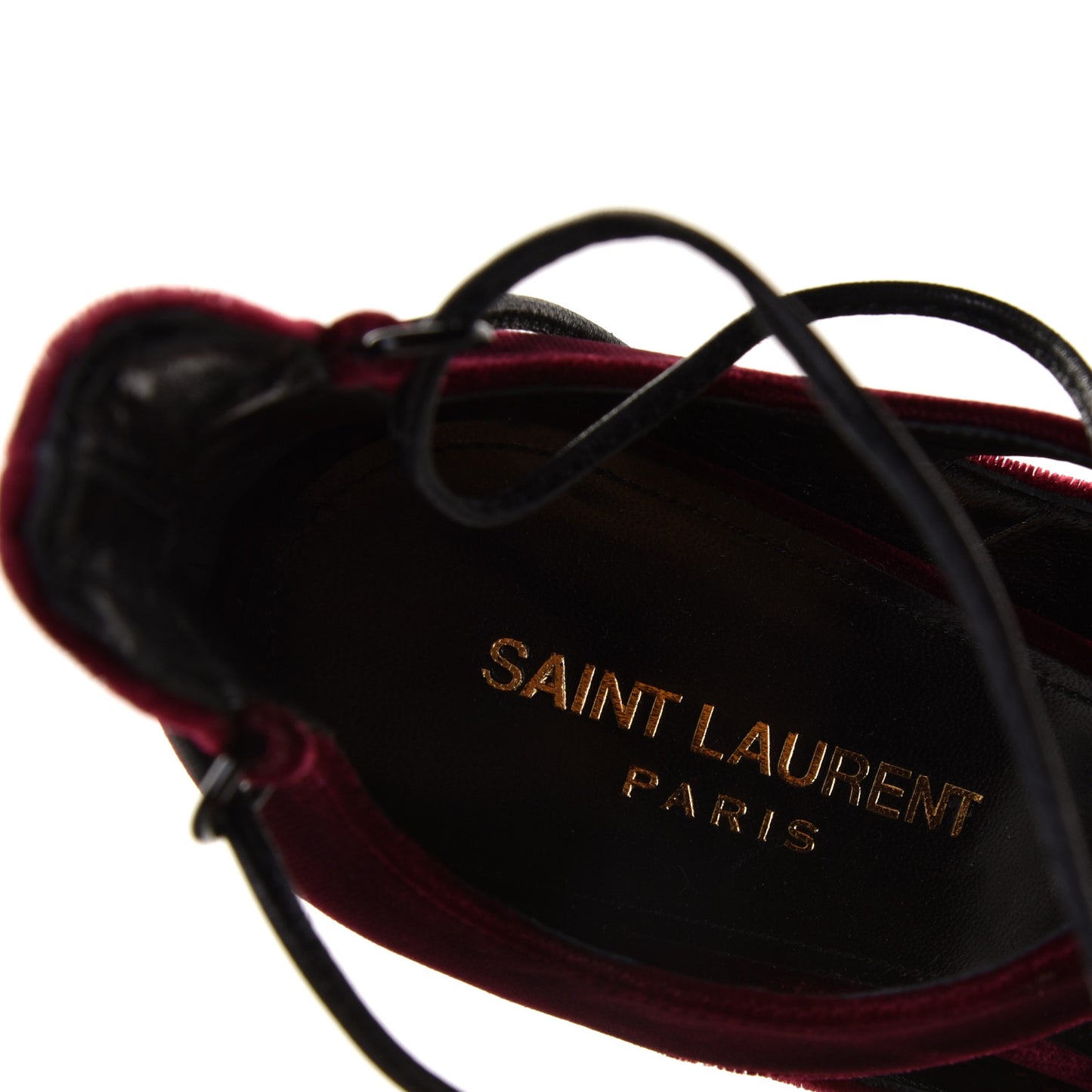 Velluto Master Lace Up Tribute 105 Platform Sandals 36.5 Burgundy