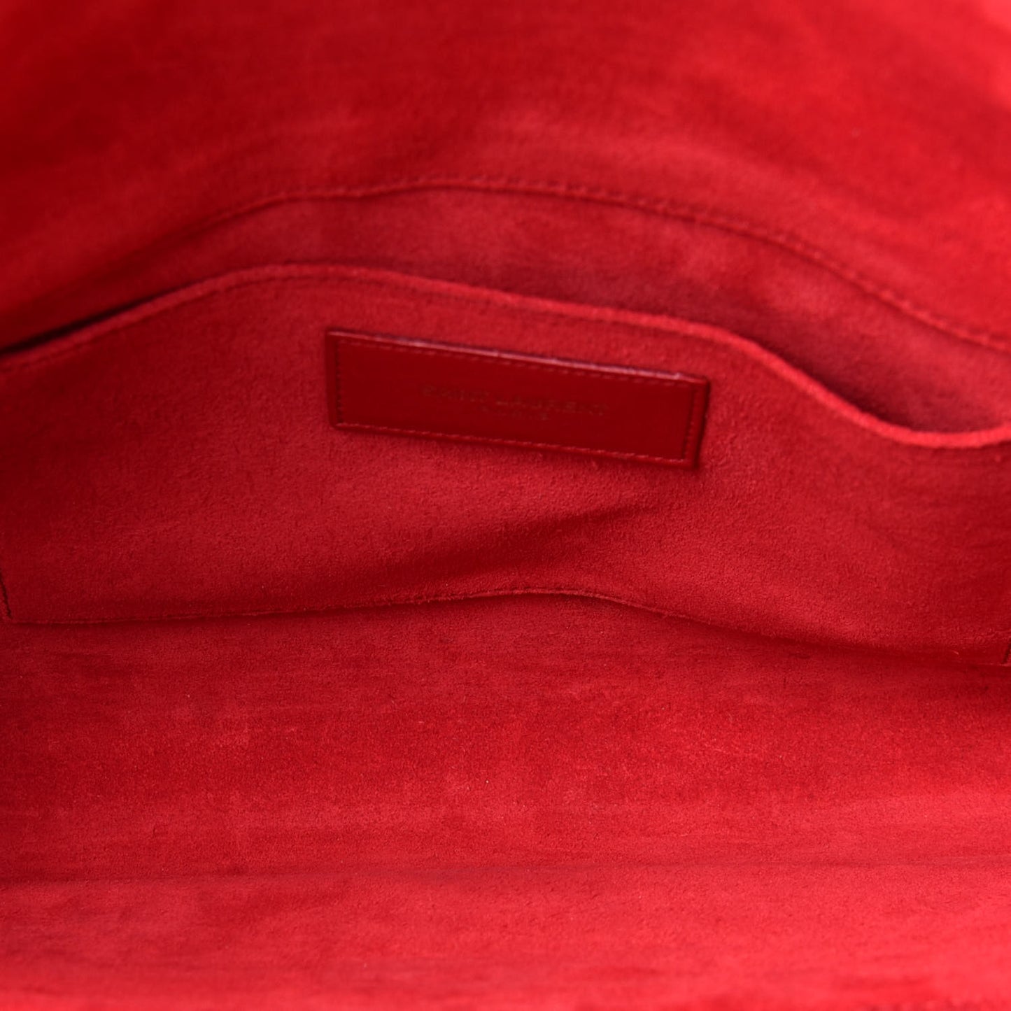 Calfskin Classic Y Ligne Clutch Red