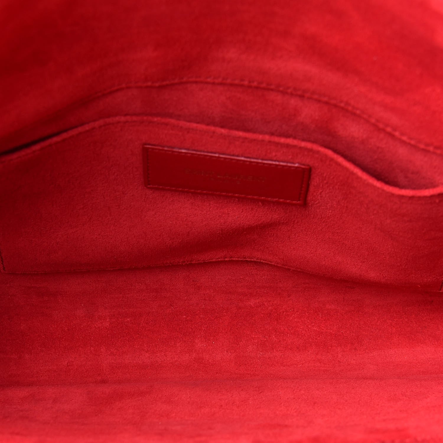 Saint Laurent Calfskin Classic Y Ligne Clutch Red 5 of 11