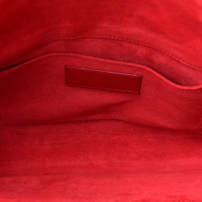Saint Laurent Calfskin Classic Y Ligne Clutch Red 5 of 11