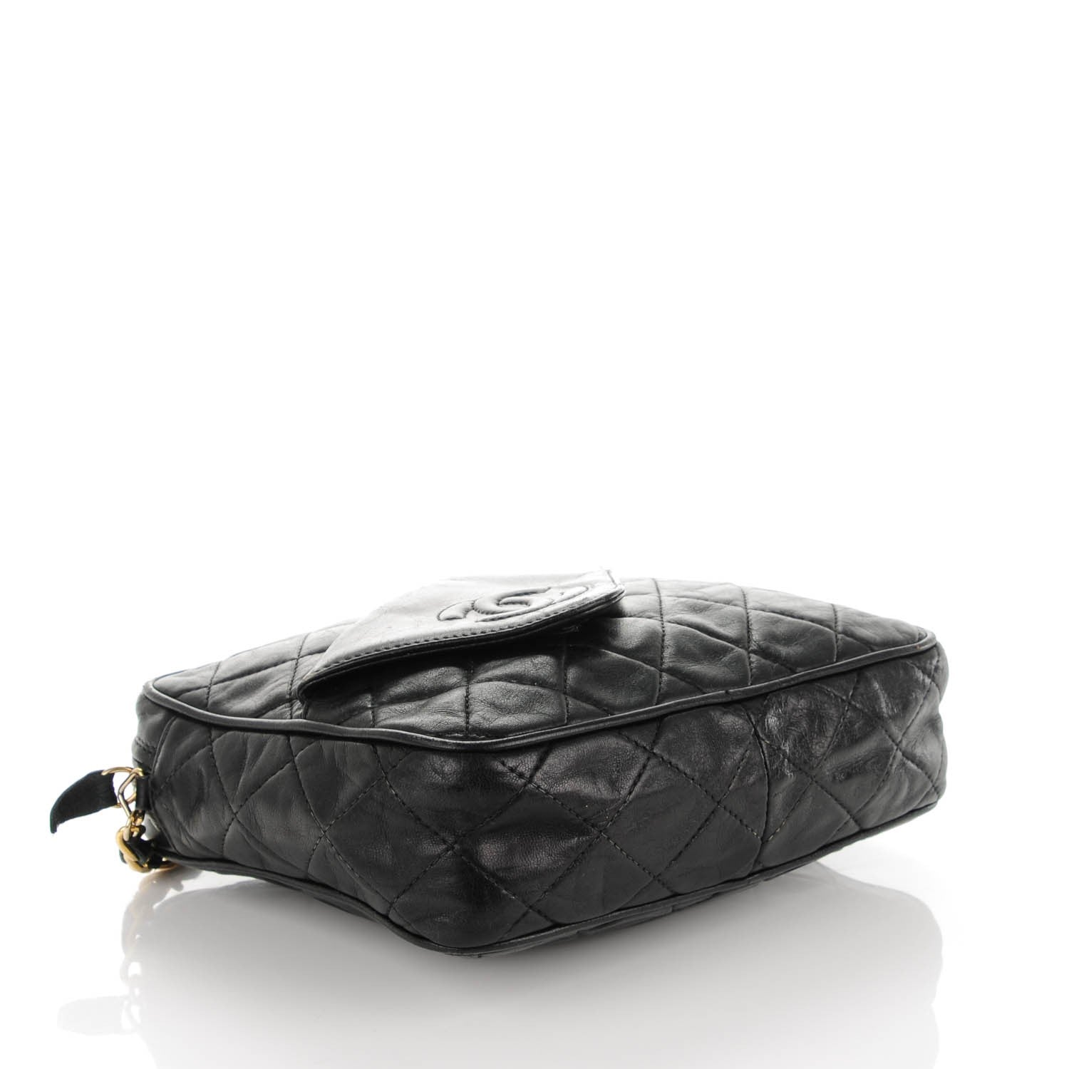 Chanel Lambskin Quilted Camera Case Black 4 of 11