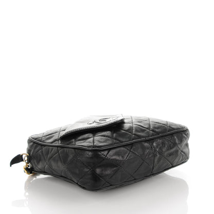 Chanel Lambskin Quilted Camera Case Black 4 of 11