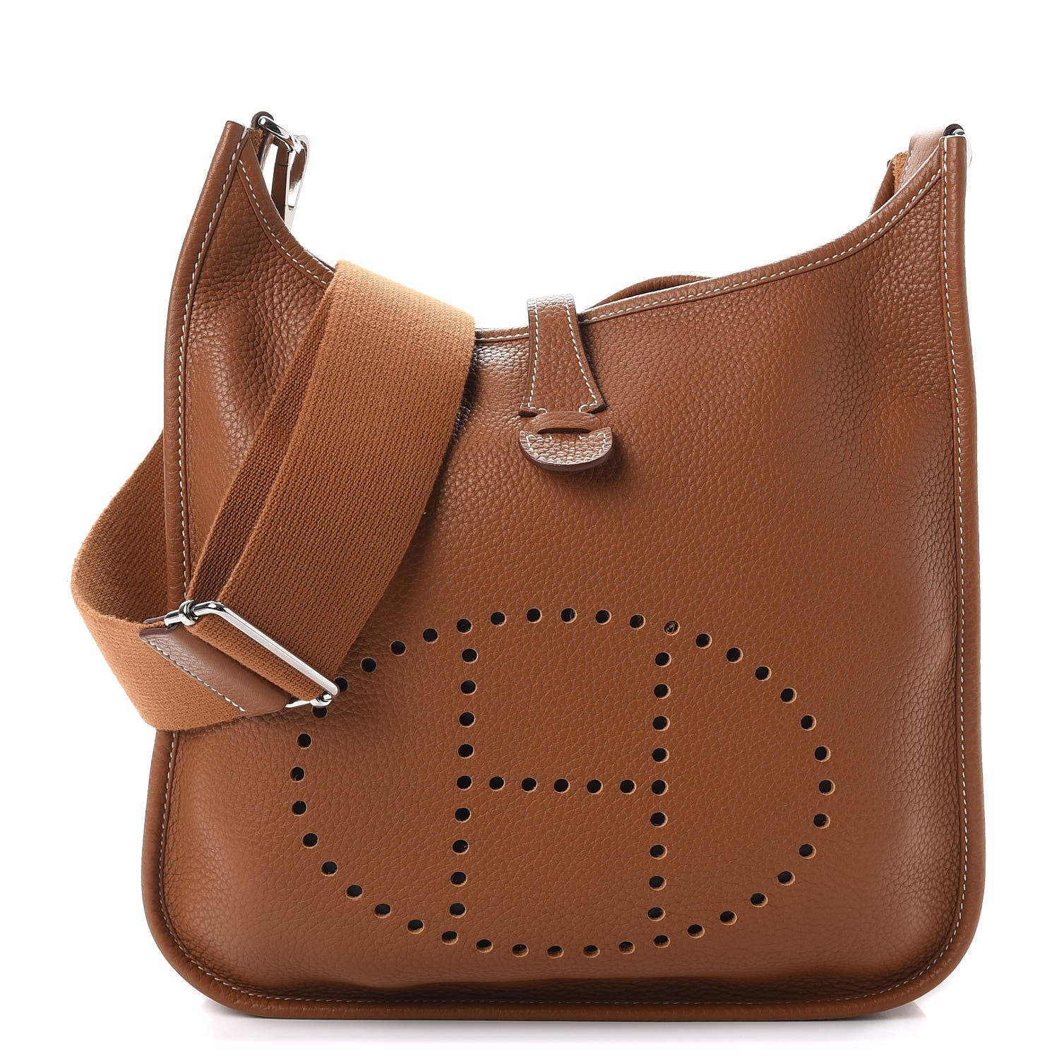 Hermes Taurillon Clemence Evelyne III PM Gold 1 of 9