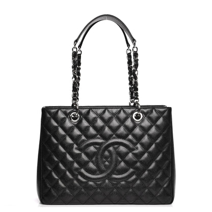 Chanel Caviar Quilted Grand Shopping Tote GST Black 1 of 7