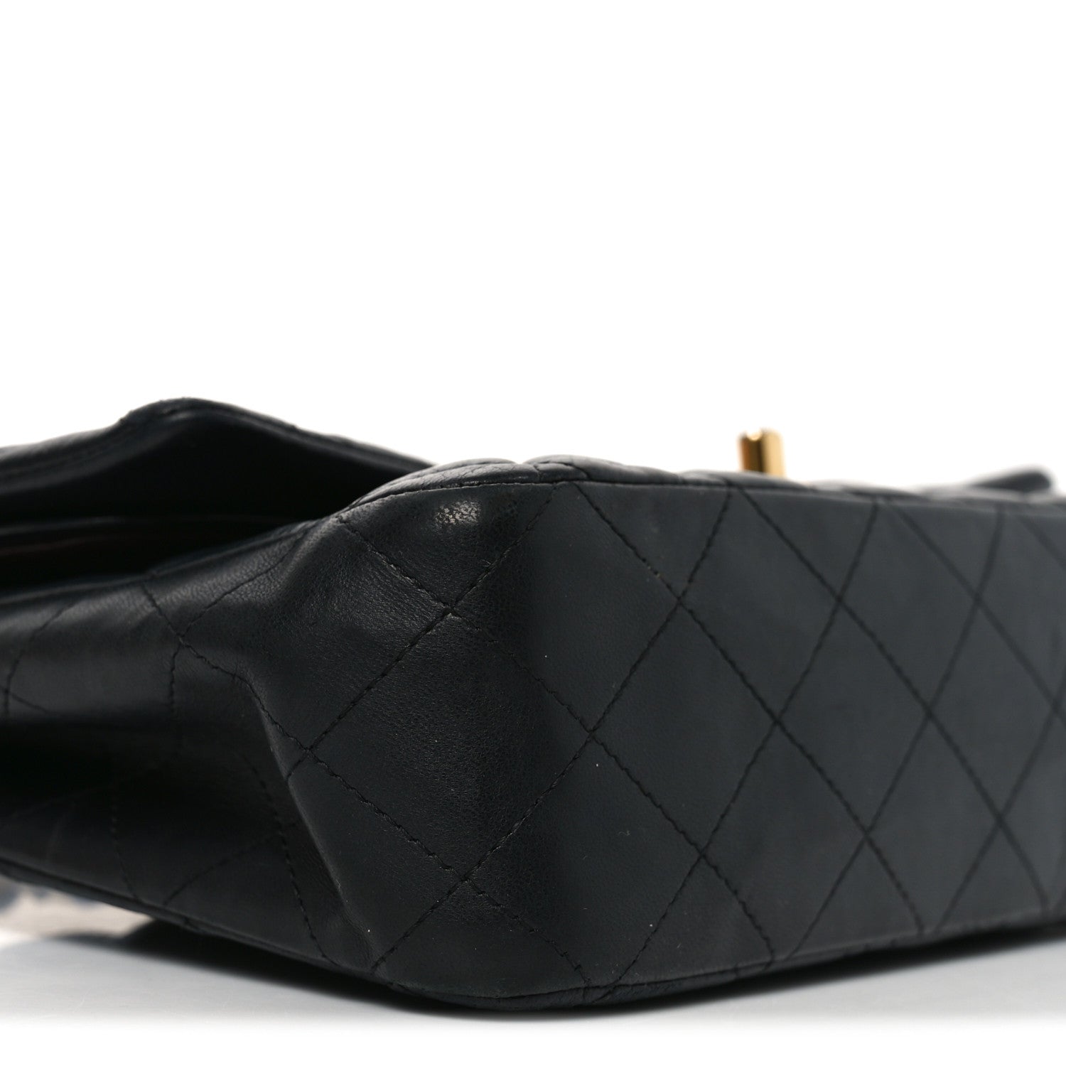 Chanel Lambskin Quilted Medium Double Flap Black 9 of 11