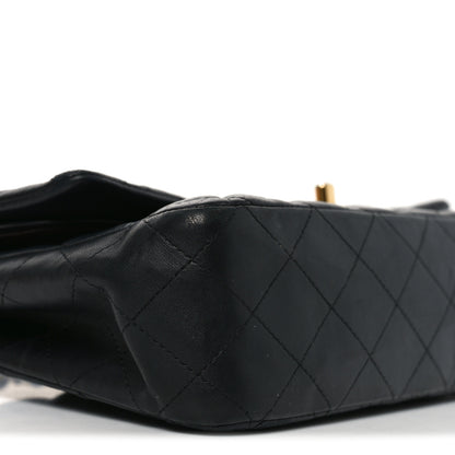 Chanel Lambskin Quilted Medium Double Flap Black 9 of 11