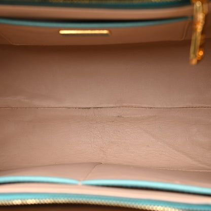Prada Saffiano Lux Pyramid Bag Anice 5 of 11