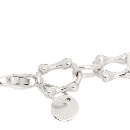 Tiffany Sterling Silver Five Dog Charm Bone Link Bracelet 3 of 5