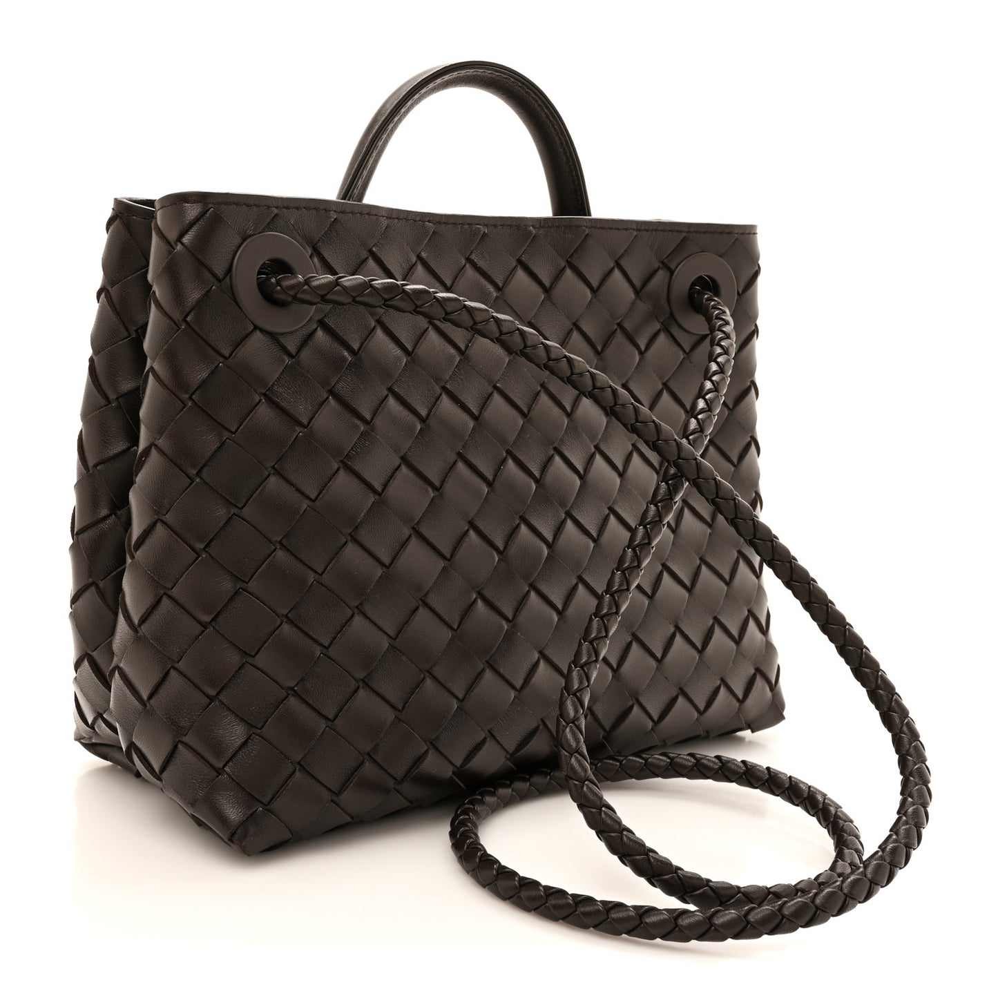 Nappa Intrecciato Small Andiamo Shoulder Bag Fondant