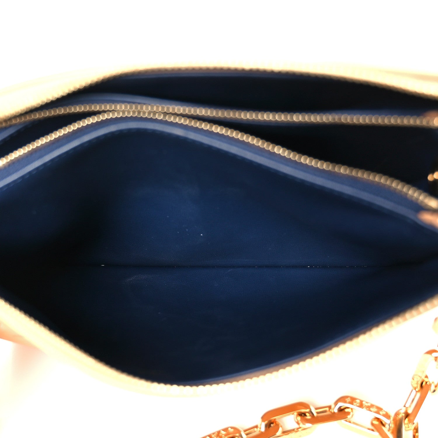 Louis Vuitton Lambskin Embossed Monogram Coussin PM Camel 7 of 11