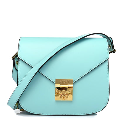 MCM Calfskin Patricia Crossbody Bag Pool Blue 1 of 4