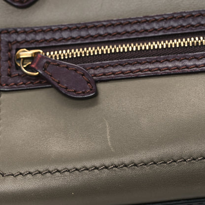 Celine Smooth Drummed Calfskin Nano Tri-Color Luggage Khaki 11 of 13