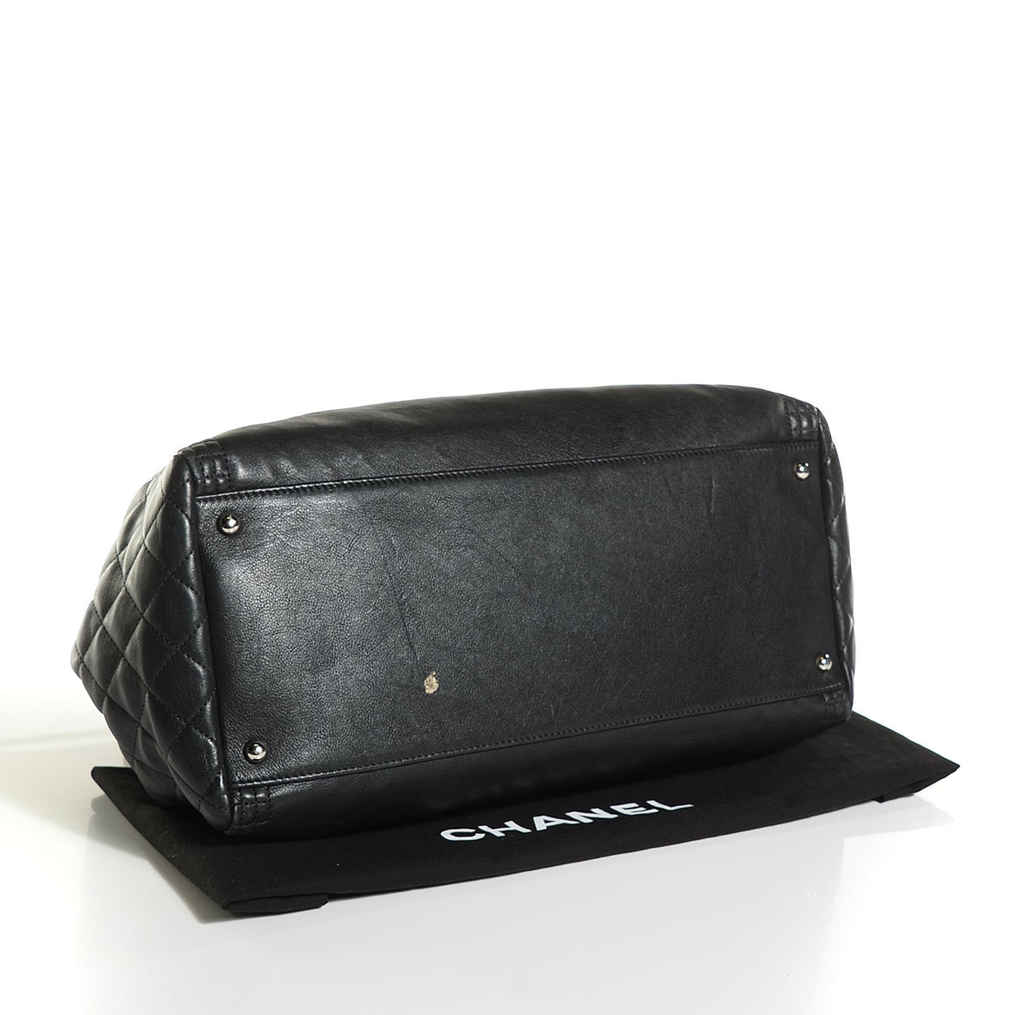 Calfskin Coco Bengal Open Accordion Tote Black