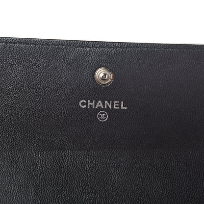 Chanel Lambskin Quilted Boy Flap Wallet Black 6 of 14