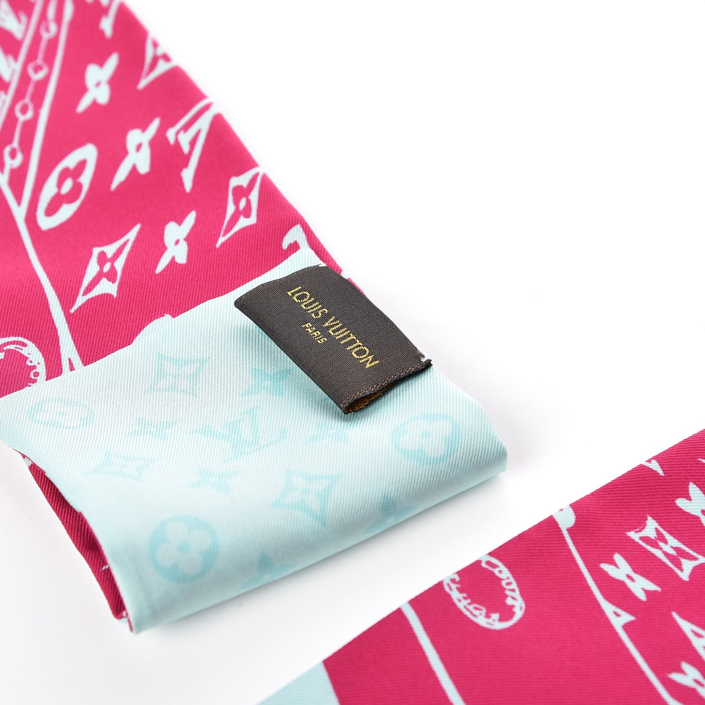 Silk Monogram Trunkit Bandeau Framboise