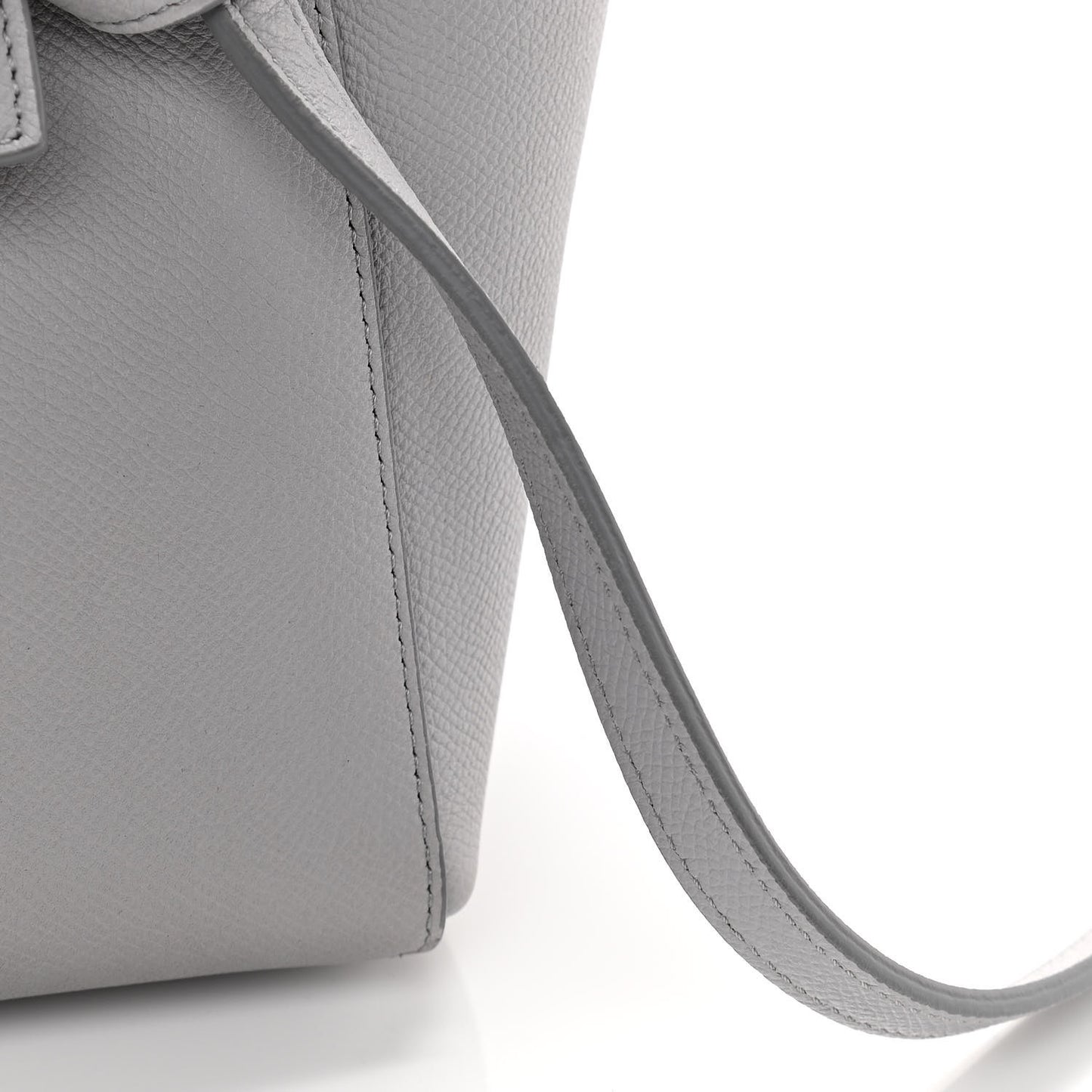 Grained Calfskin Micro Belt Bag Cloud