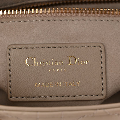 Christian Dior Lambskin Cannage Small My ABCDior Lady Dior Hazelnut 6 of 10