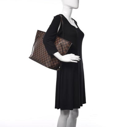 Louis Vuitton Damier Ebene Neo Neverfull MM Rose Ballerine 2 of 10