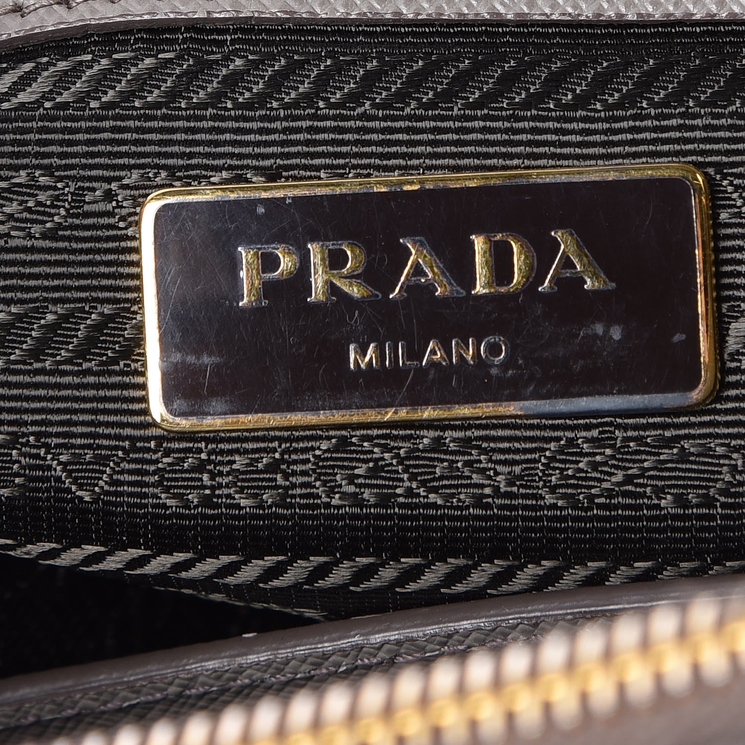 Prada Saffiano Small Galleria Double Zip Tote Argilla 6 of 8
