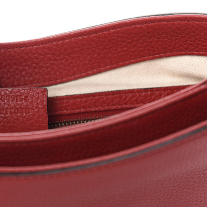 Gucci Cellarius Calfskin Feline GG Marmont Flap Shoulder Bag Vulcanic Red 8 of 9