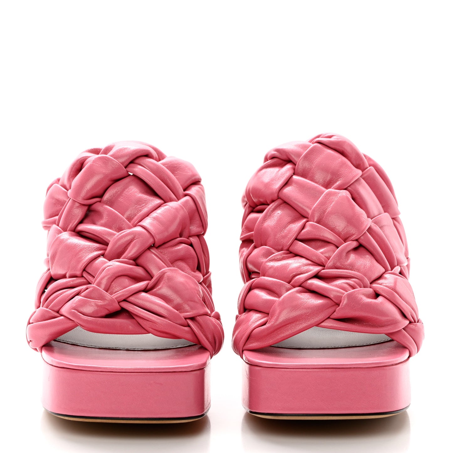 Nappa Intreccio The Board Platform Mule Sandals 39 Pink