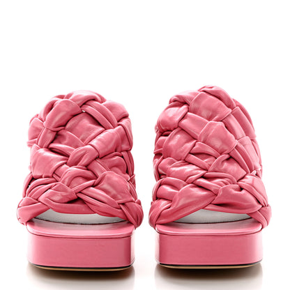 Bottega Veneta Nappa Intreccio The Board Platform Mule Sandals 39 Pink 2 of 12