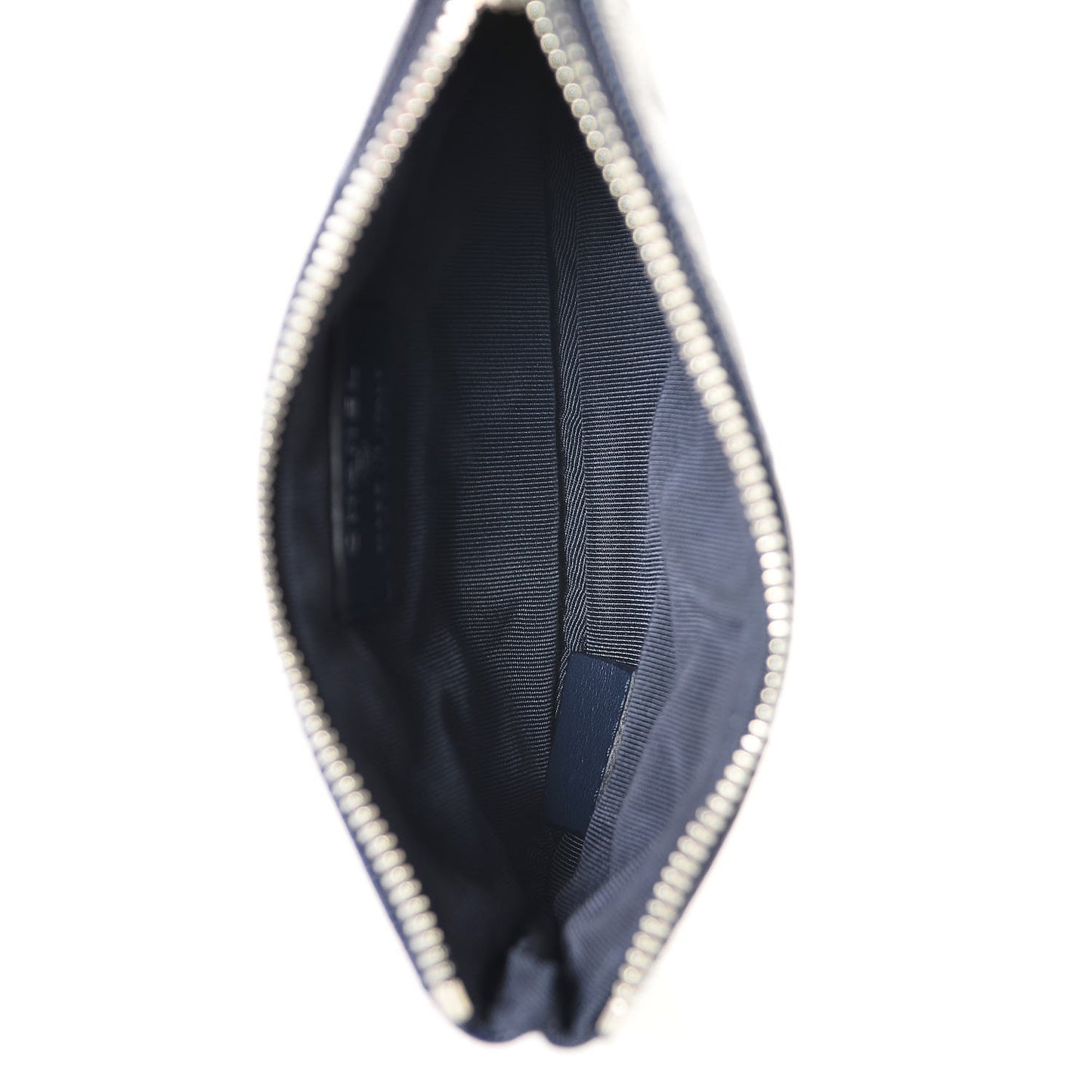 Caviar Quilted Small Cosmetic Case Navy