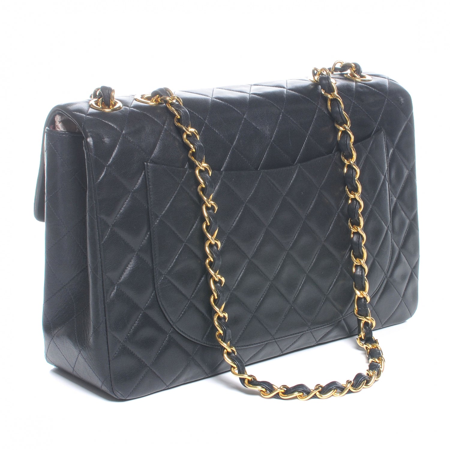 Chanel Lambskin XL Jumbo Flap Black 3 of 8