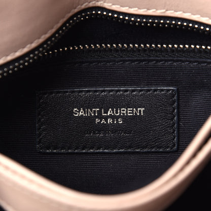 Saint Laurent Calfskin Y Quilted Monogram Toy Loulou Satchel Light Natural 6 of 9