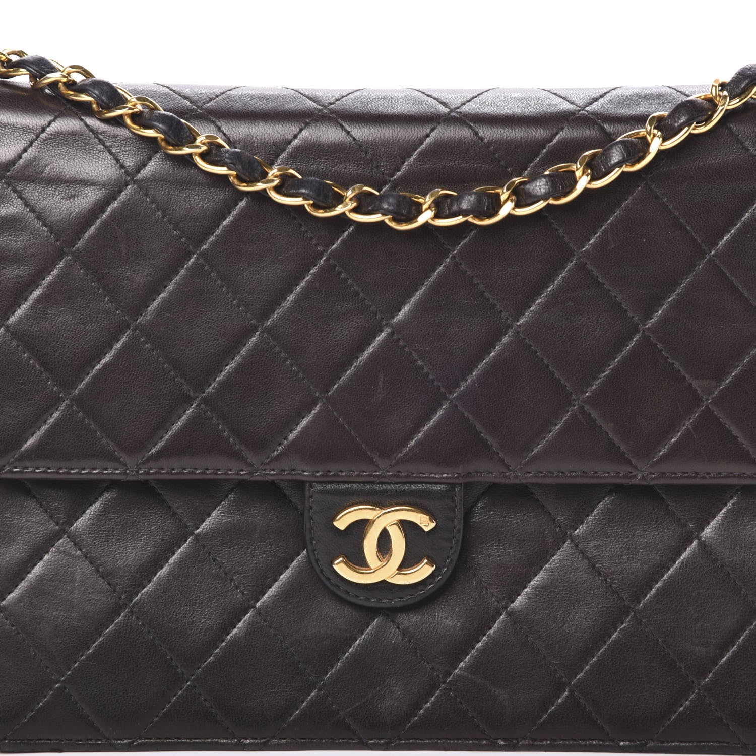 Chanel Lambskin Quilted Small Single Flap Black 8 of 16