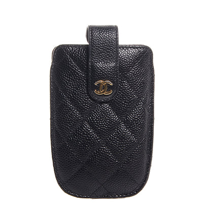 Chanel Caviar Quilted Cell Phone Case Black 1 of 8