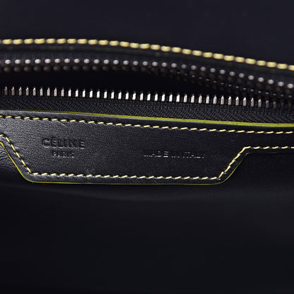 Celine Satin Calfskin Debossed Micro Luggage Black 6 of 10