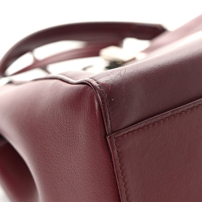 Fendi Nappa Mini Peekaboo Iconic Satchel Bordeaux 10 of 16