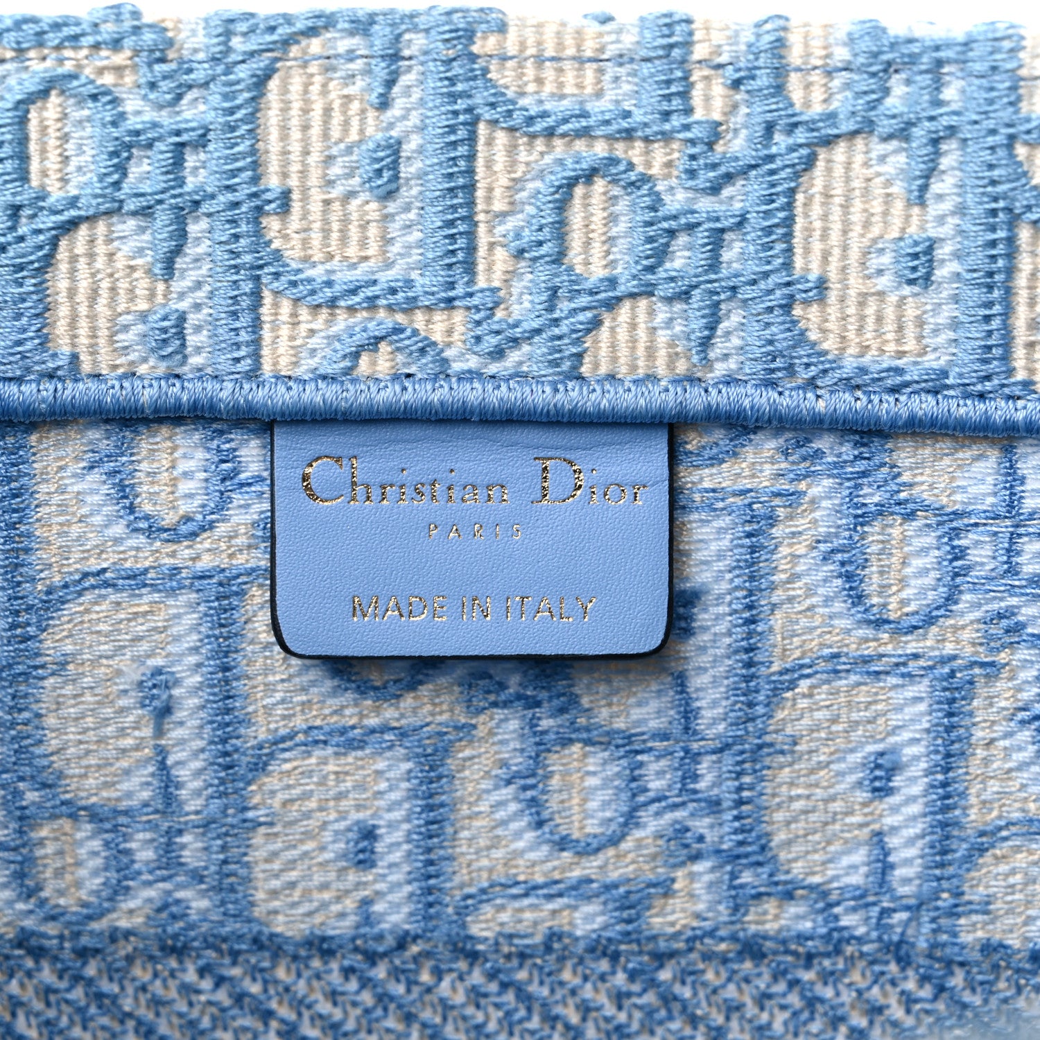 Christian Dior Oblique Medium Book Tote Light Blue 6 of 15