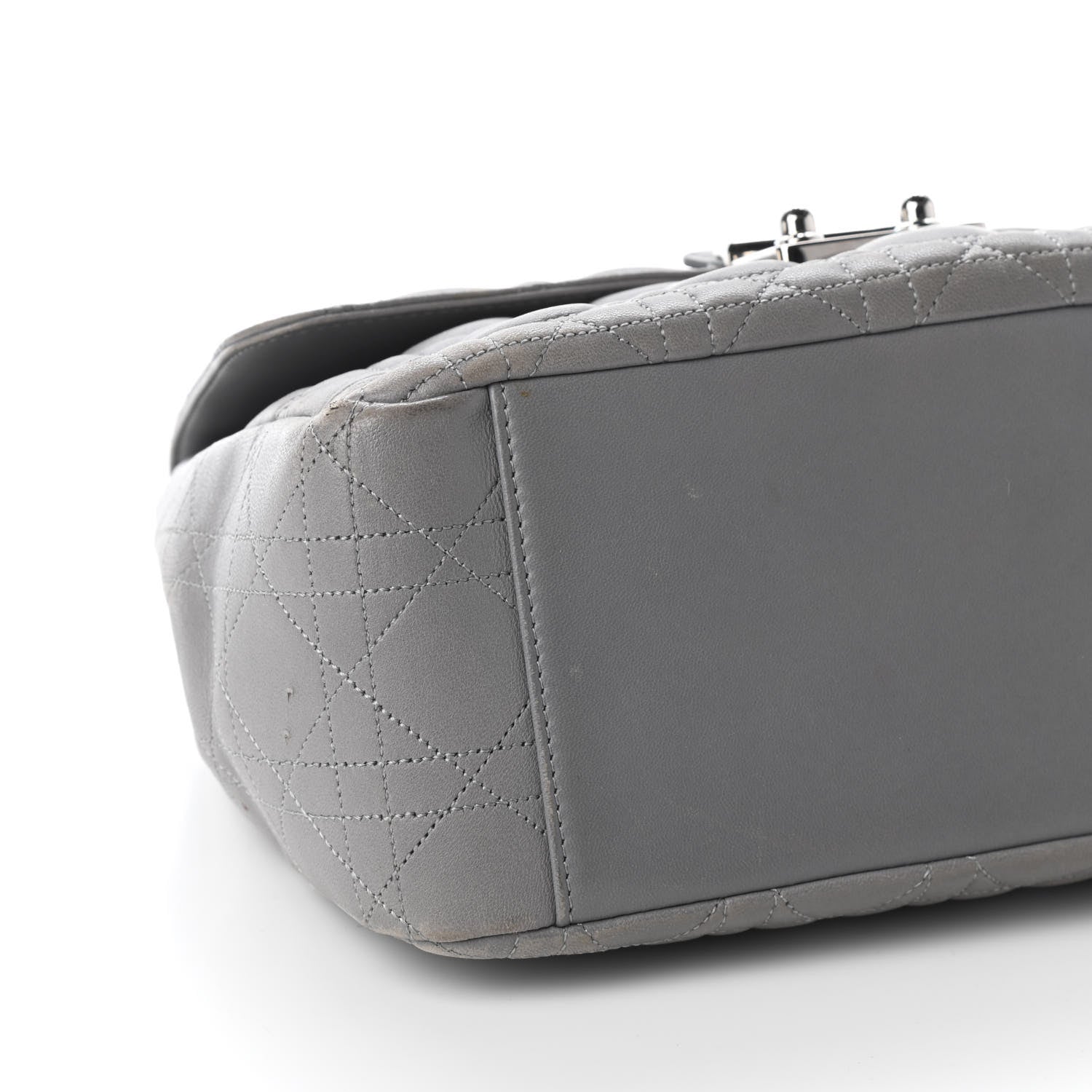 Christian Dior Lambskin Cannage Small Miss Dior Flap Grey 7 of 9