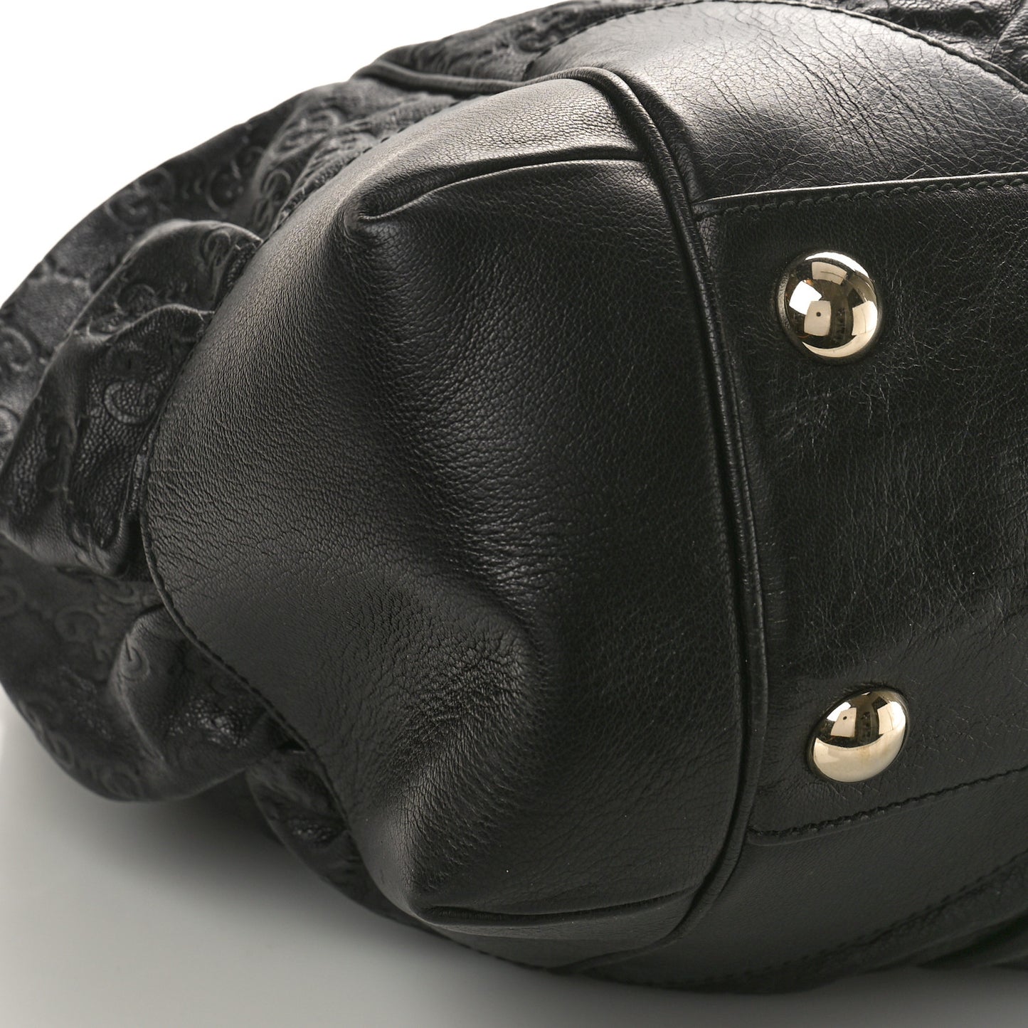 Guccissima Large Full Moon Tote Black