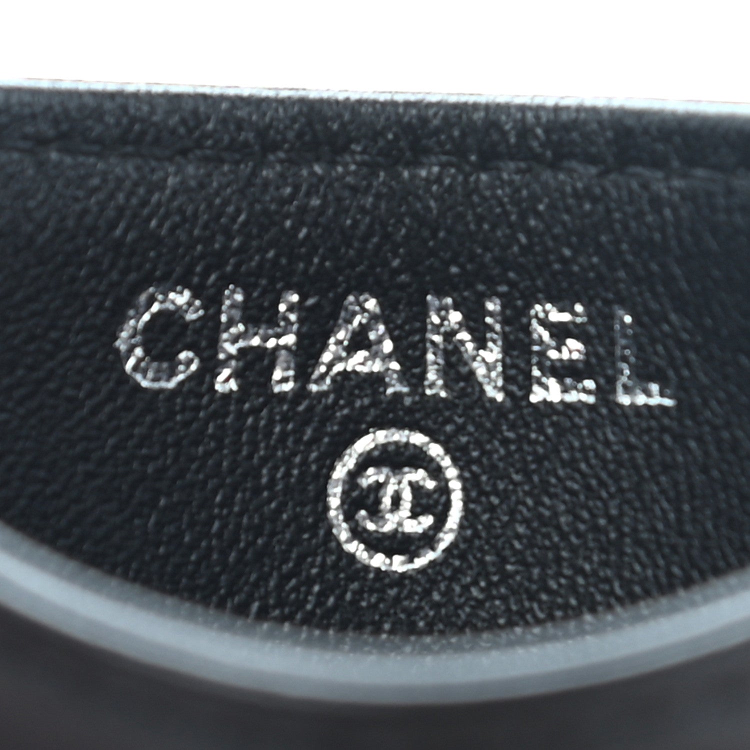 Chanel Lambskin Chevron Quilted Card Holder So Black 5 of 7