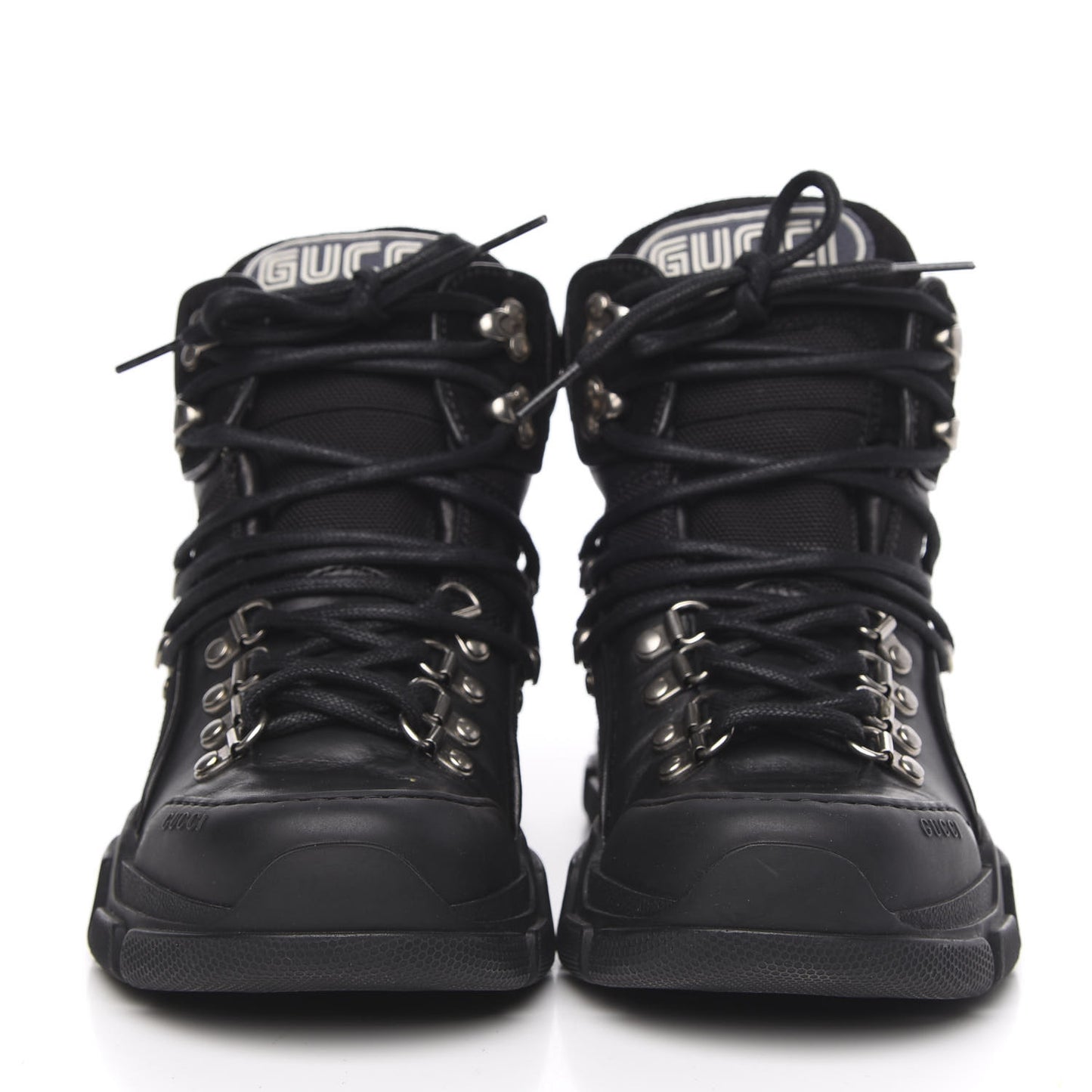 X SEGA Calfskin Suede Technical Canvas Womens Flashtrek High-Top Sneakers 37 Black