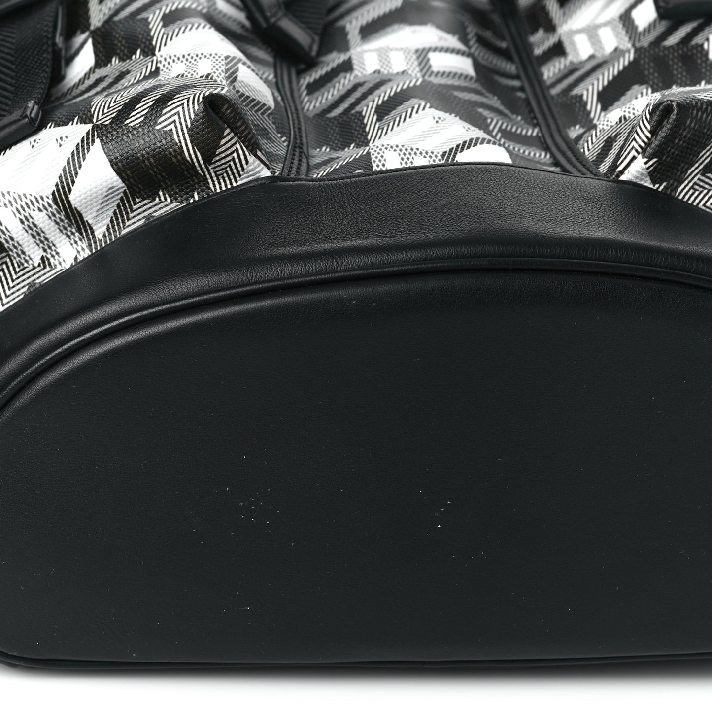 Cubic Monogram Medium Bradenburg Backpack Black White