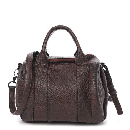Alexander Wang Pebbled Lambskin Rockie Brown Matte Black Hardware 1 of 10