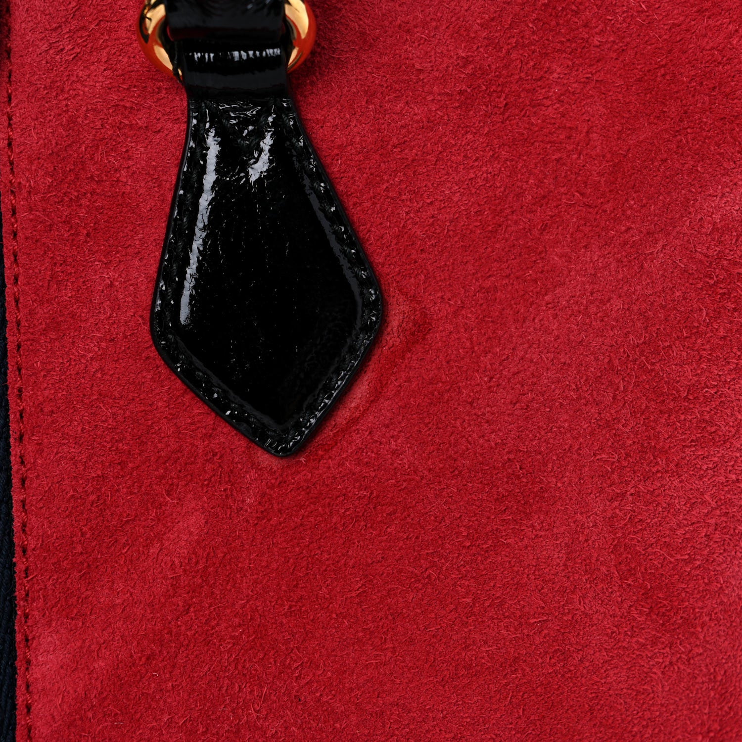 Gucci Suede Patent Web Medium Ophidia Boston Hibiscus Red Black 16 of 16