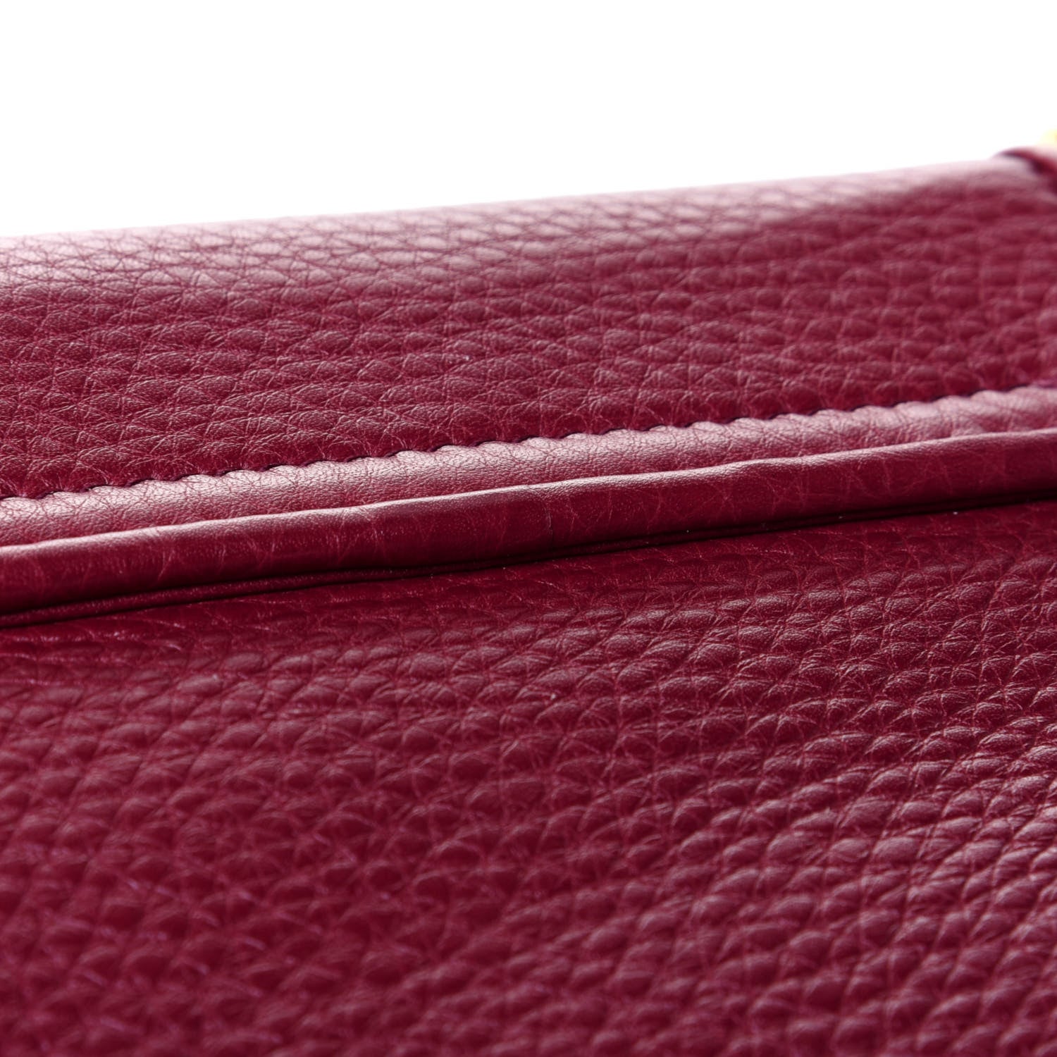Gucci Cellarius Calfskin Small 1973 Chain Shoulder Bag Cherry Gloss 5 of 5