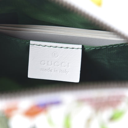 Gucci Canvas Flora Floral Trapuntata Small Zumi Dome Shoulder Bag White 15 of 21