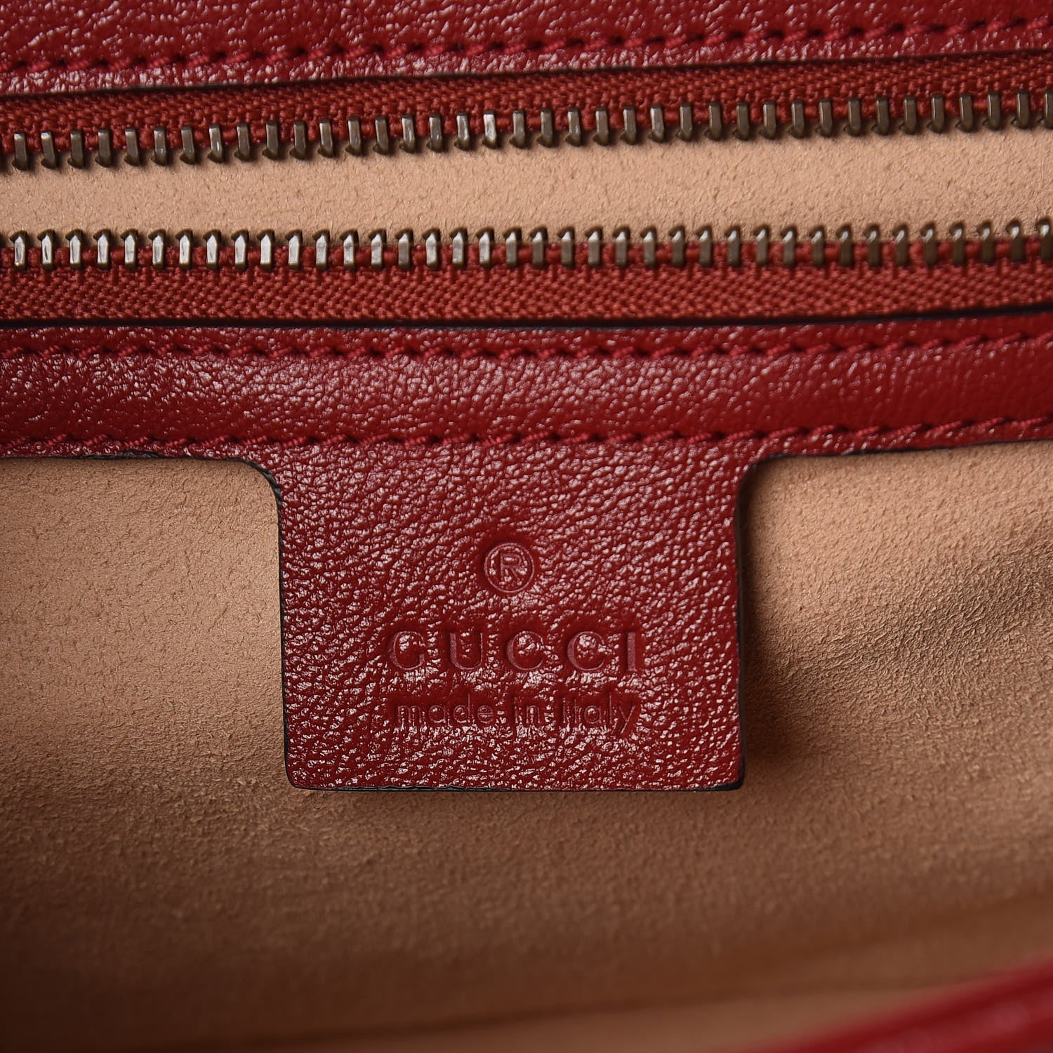 Gucci Vintage Effect Calfskin Matelasse Diagonal Small Torchon GG Marmont Shoulder Bag Black Romantic Cherry 6 of 9