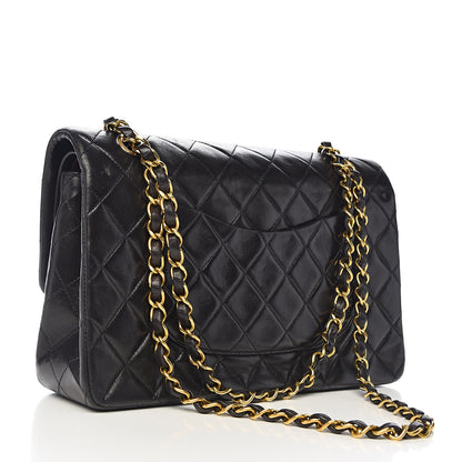 Chanel Lambskin Quilted Medium Double Flap Black 3 of 16