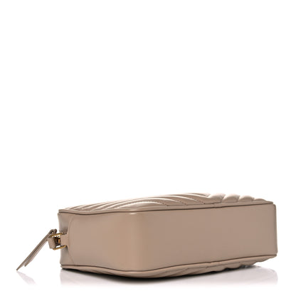 Saint Laurent Calfskin Matelasse Monogram Lou Camera Bag Dark Latte 4 of 9