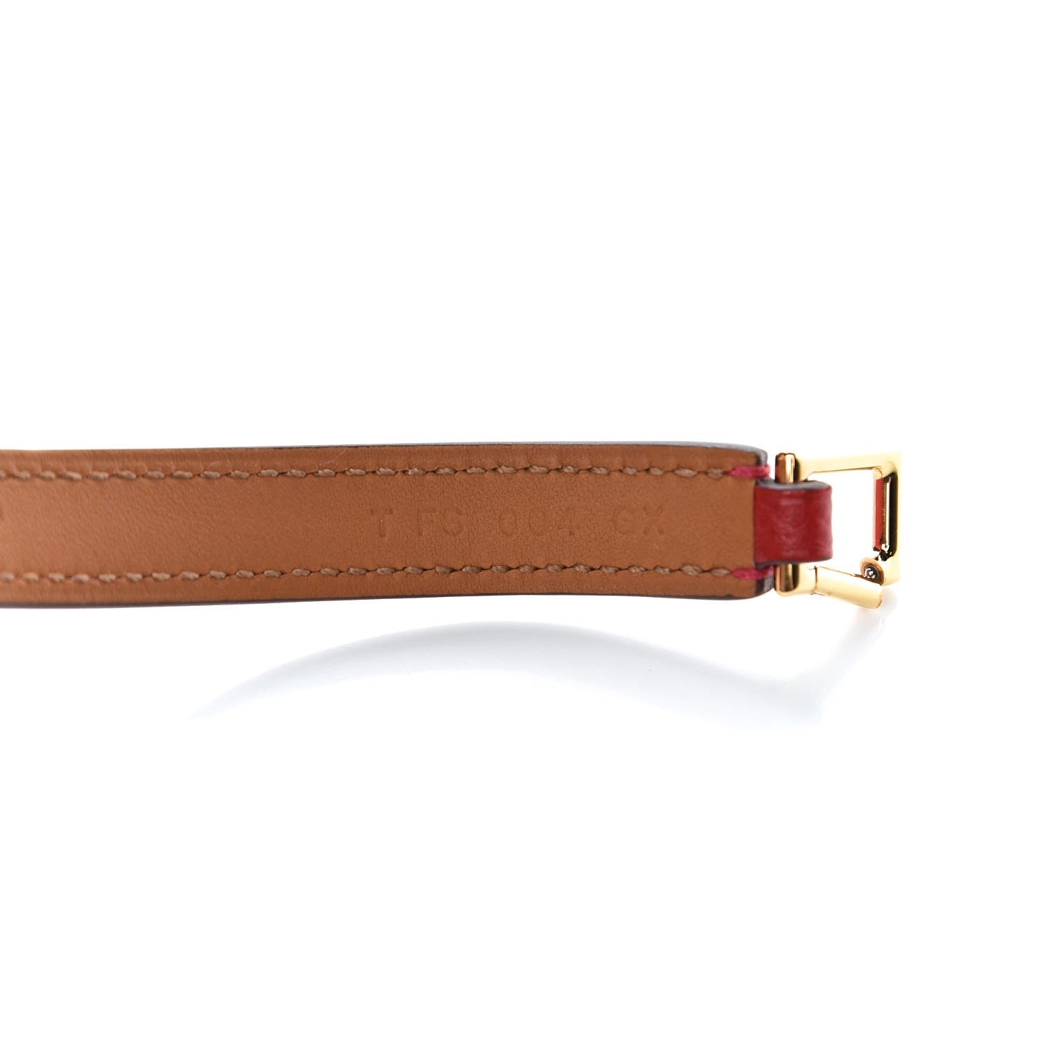 Hermes Epsom Rivale Double Tour Bracelet S Rouge Casaque 5 of 8