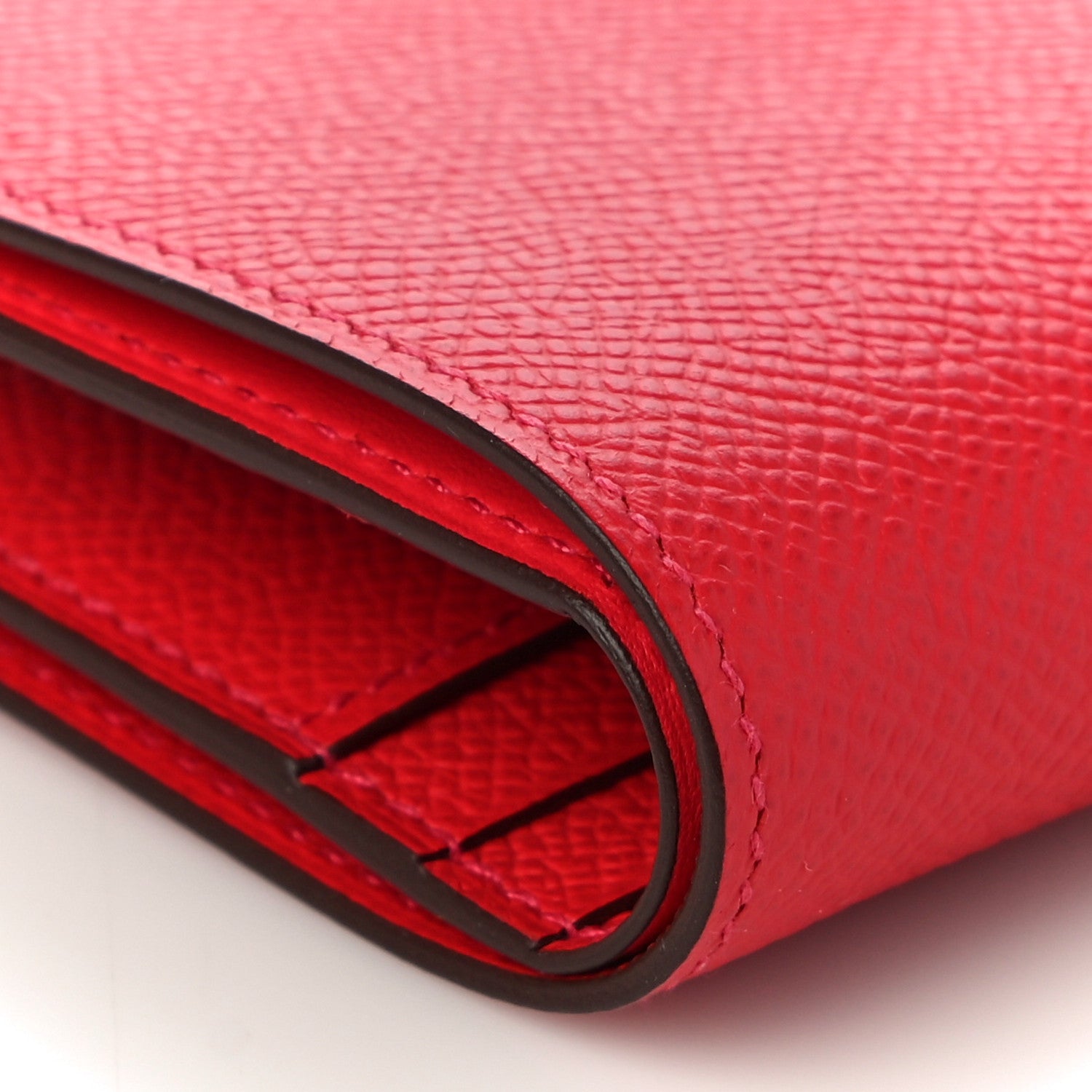 Hermes Epsom Bearn Compact Wallet Rouge Tomate 8 of 9