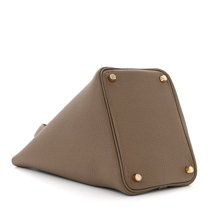 Hermes Taurillon Clemence Picotin Lock 18 PM Etoupe 4 of 11