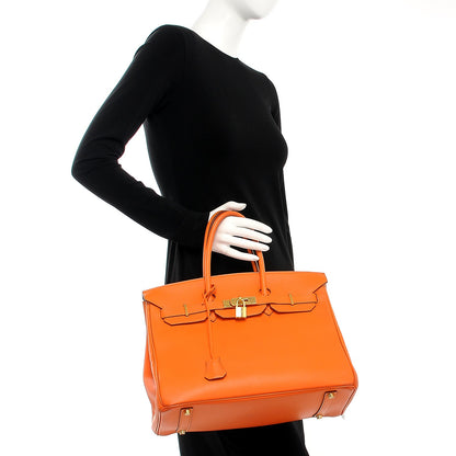 Hermes Swift Birkin 35 Orange 2 of 41